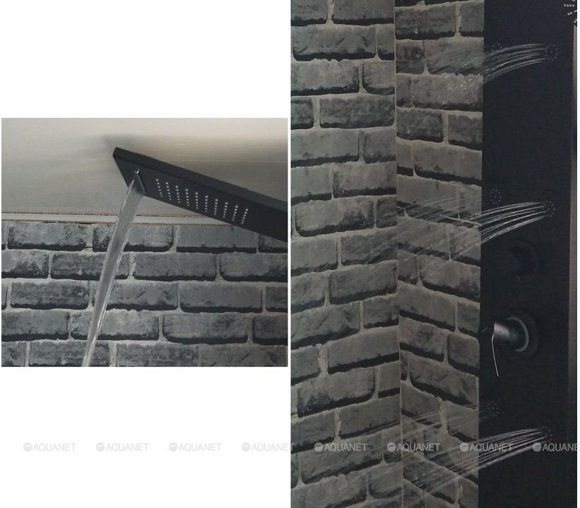 Душевая панель Galaxy Black с гидромассажем Душевая панель Galaxy Black с гидромассажем