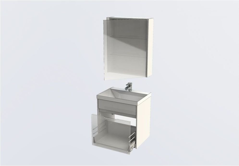 Мебель для ванной Aquanet Латина 60 белый (1 ящик) Мебель для ванной Aquanet Латина 60 белый (1 ящик)