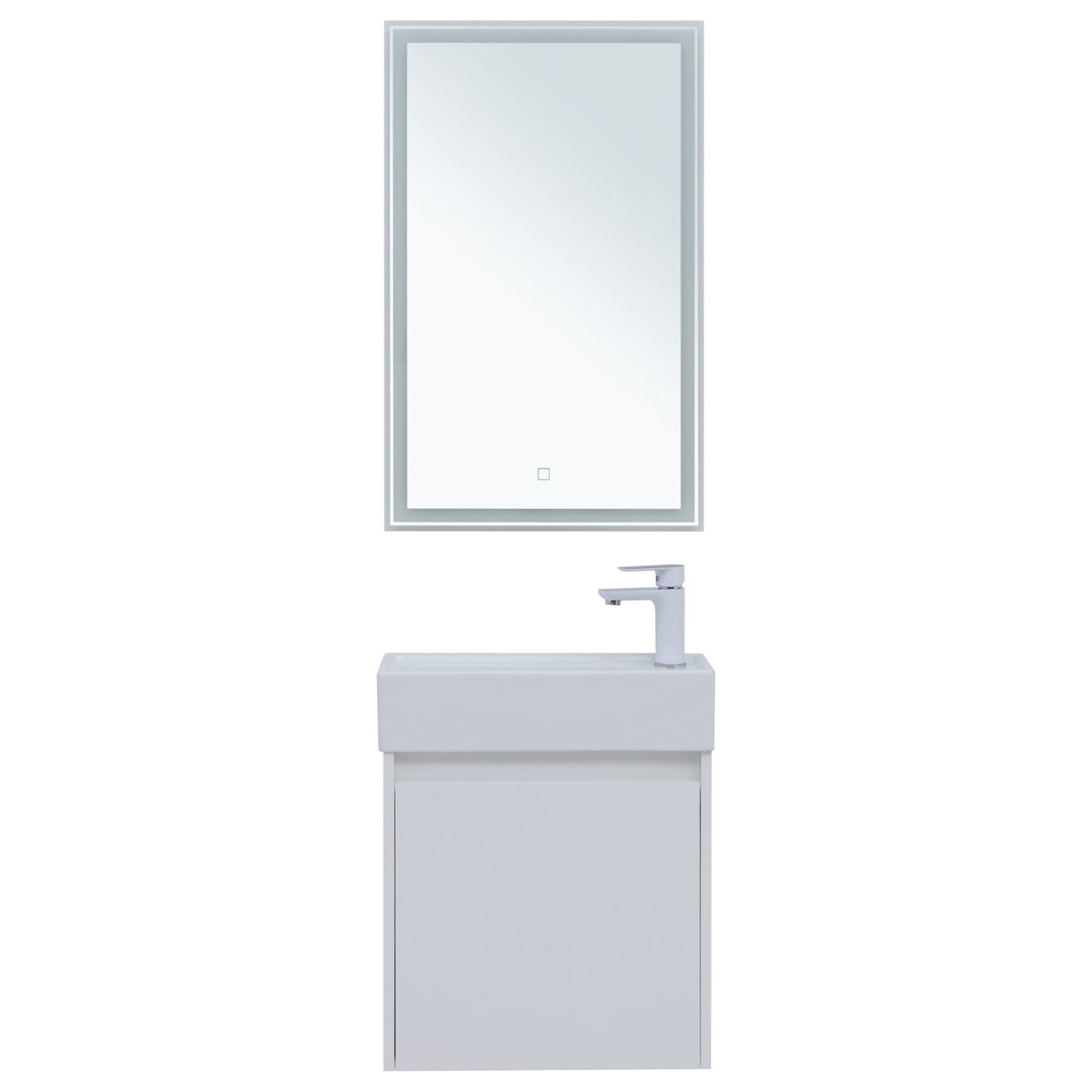 Мебель для ванной Aquanet Nova Lite 50 белый глянец (с дверецей) Мебель для ванной Aquanet Nova Lite 50 белый глянец (с дверецей)