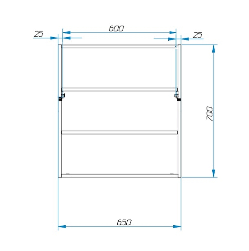 Зеркало-шкаф навесное Monaco (ШхГхВ) 700х130х700 Зеркало-шкаф навесное Monaco (ШхГхВ) 700х130х700