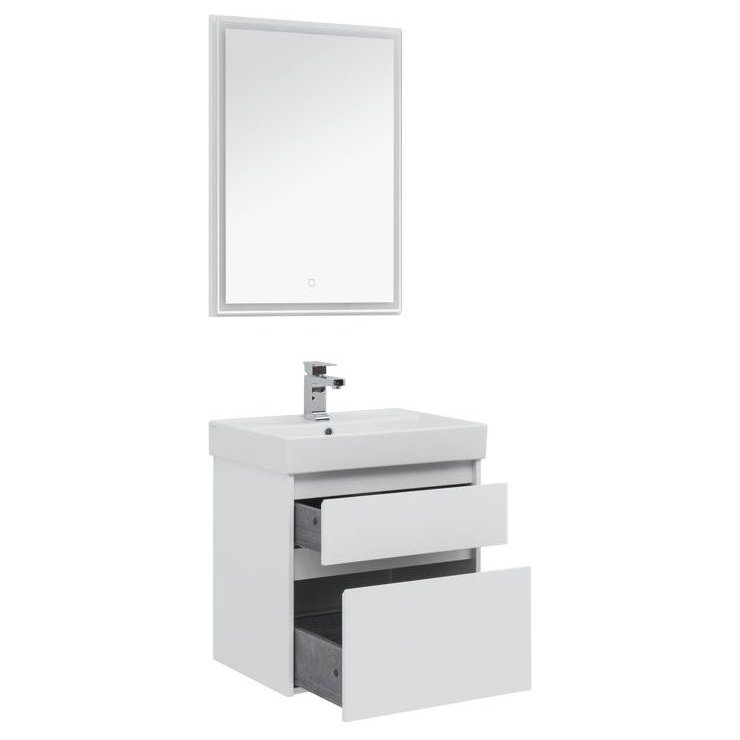 Мебель для ванной Aquanet Nova Lite 60 белый (2 ящика) Мебель для ванной Aquanet Nova Lite 60 белый (2 ящика)