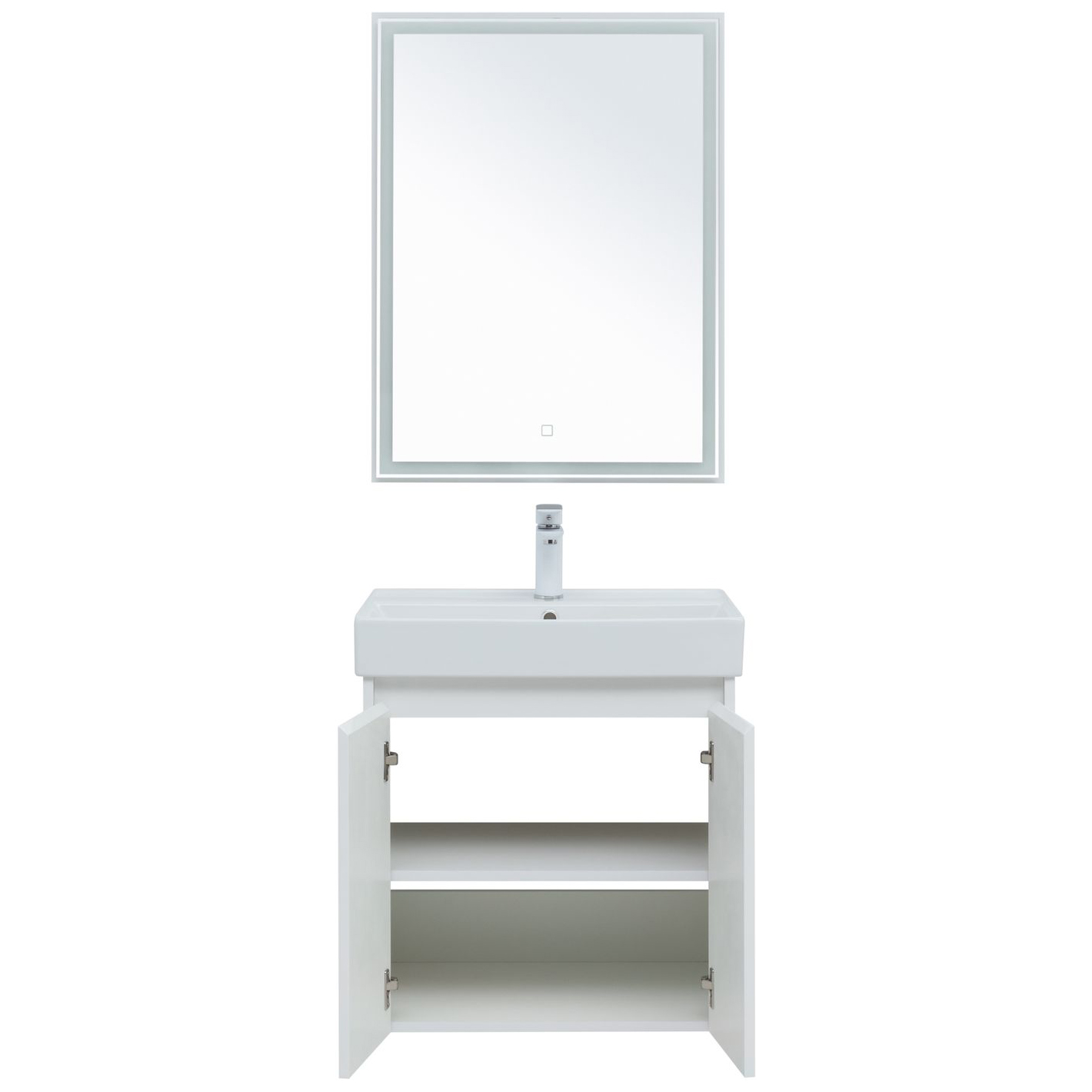 Мебель для ванной Aquanet Nova Lite 60 белый глянец (2 дверцы) Мебель для ванной Aquanet Nova Lite 60 белый глянец (2 дверцы)