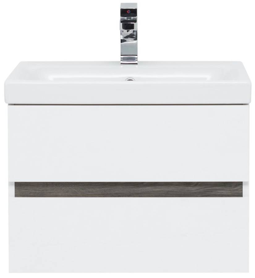 Мебель для ванной Aquanet Беркли 60 белый/дуб рошелье (зеркало белое) Мебель для ванной Aquanet Беркли 60 белый/дуб рошелье (зеркало белое)