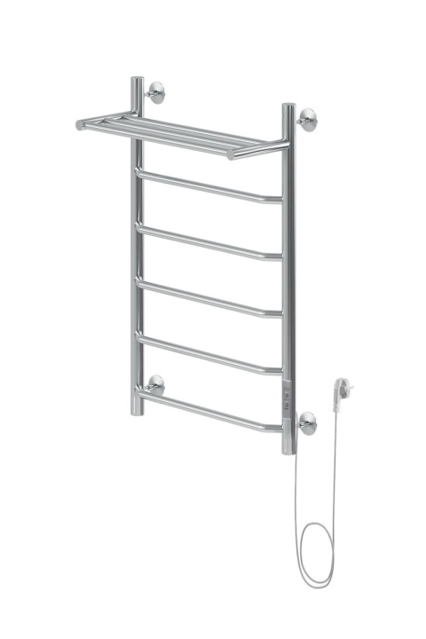 Полотенцесушитель электрический Aquanet Fiona 80х50 Тэн справа, с полкой Полотенцесушитель электрический Aquanet Fiona 80х50 Тэн справа, с полкой