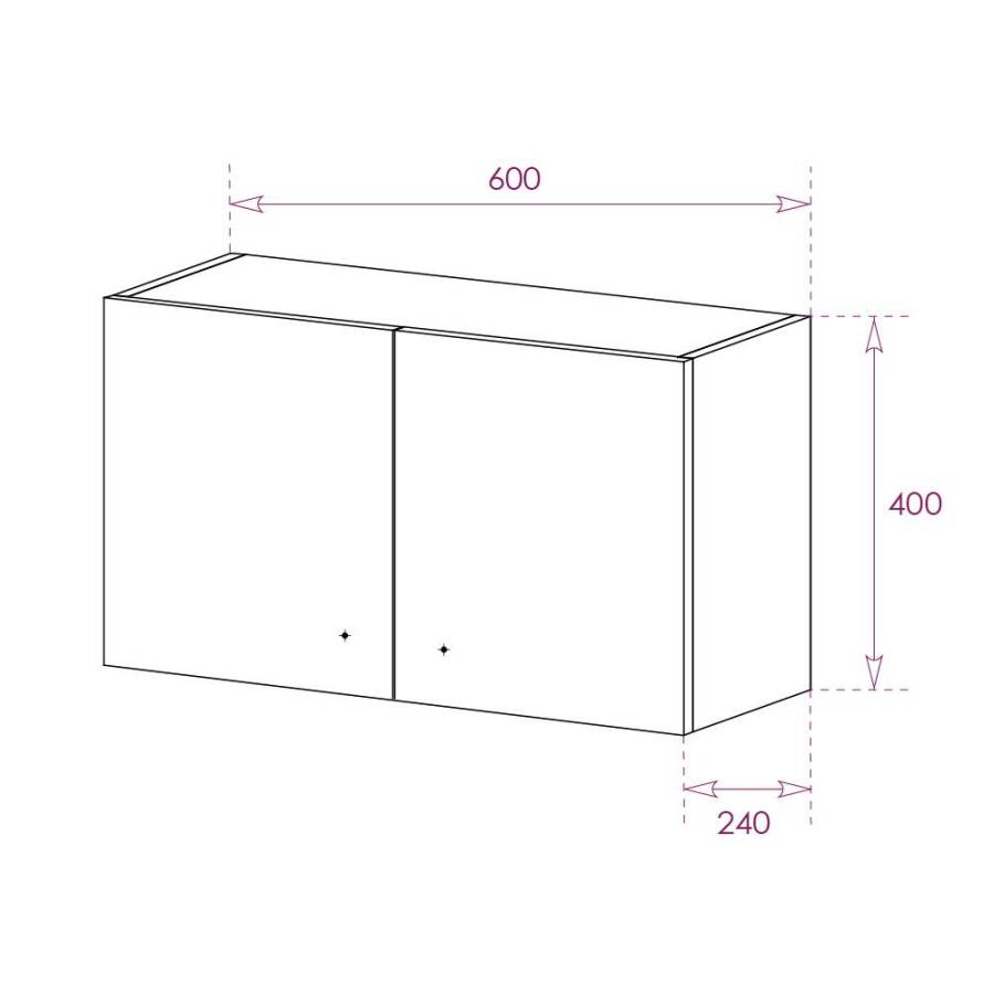Шкаф Onika Нива 40х60 подвесной, белый Шкаф Onika Нива 40х60 подвесной, белый