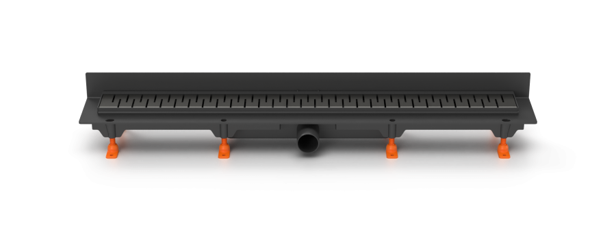 Душевой лоток 65 см Creto Snake CRE-650 SB-P с решеткой, черный Душевой лоток 65 см Creto Snake CRE-650 SB-P с решеткой, черный