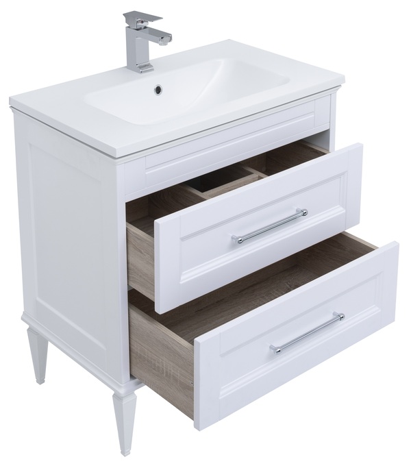 Мебель для ванной Aquanet Бостон М 80 белый( лит. мрамор) Мебель для ванной Aquanet Бостон М 80 белый( лит. мрамор)