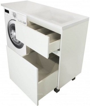 Комплект мебели Dallas Luxe 1000х482 правосторонний напольный 2 ящика (ШхГхВ) 358х476х860