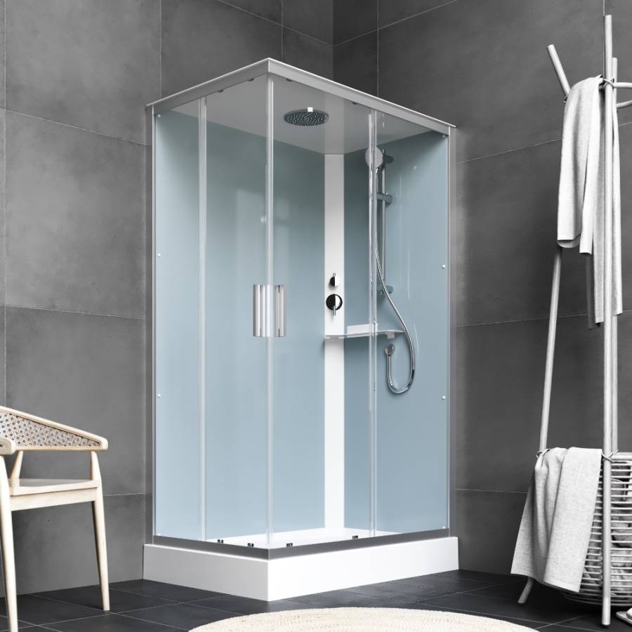 W90C-404-12090MT Gem кабина душевая  120x90, прямоугольная, профиль матовый Хром, стекло прозрачное W90C-404-12090MT Gem кабина душевая  120x90, прямоугольная, профиль матовый Хром, стекло прозрачное