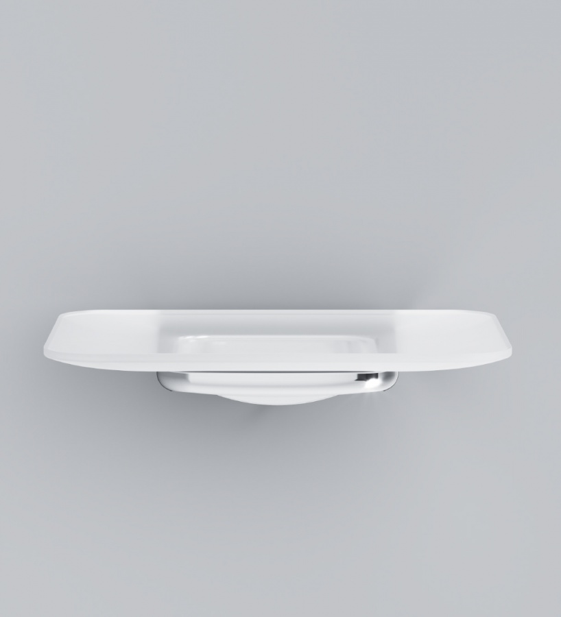 A50A34200 Inspire V2.0, Стеклянная мыльница с настенным держателем, хром, шт A50A34200 Inspire V2.0, Стеклянная мыльница с настенным держателем, хром, шт