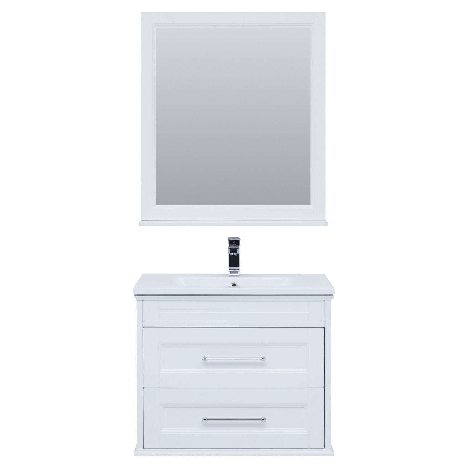 Комплект мебели для ванной Aquanet Бостон М 80 белый матовый Комплект мебели для ванной Aquanet Бостон М 80 белый матовый