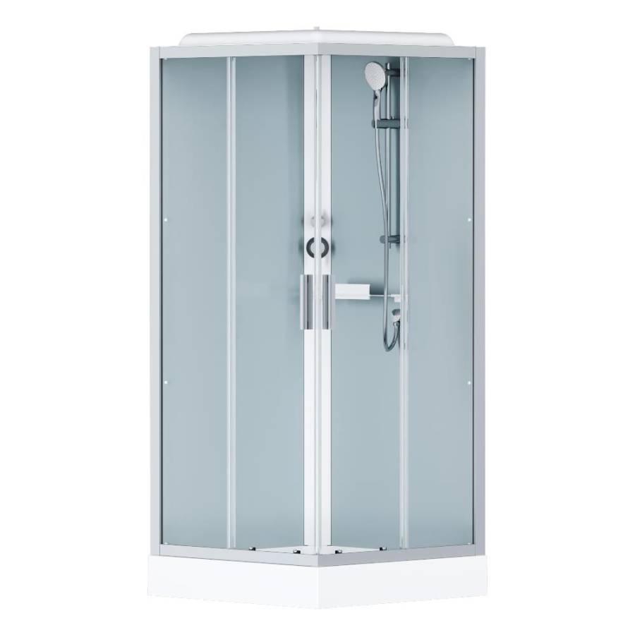 W90C-403-090MT Gem Square кабина душевая 90x90, профиль матовый Хром, стекло прозрачное W90C-403-090MT Gem Square кабина душевая 90x90, профиль матовый Хром, стекло прозрачное