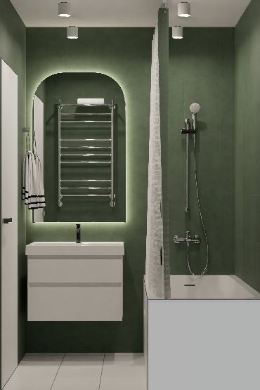 Дизайн-проект интерьера ванной комнаты