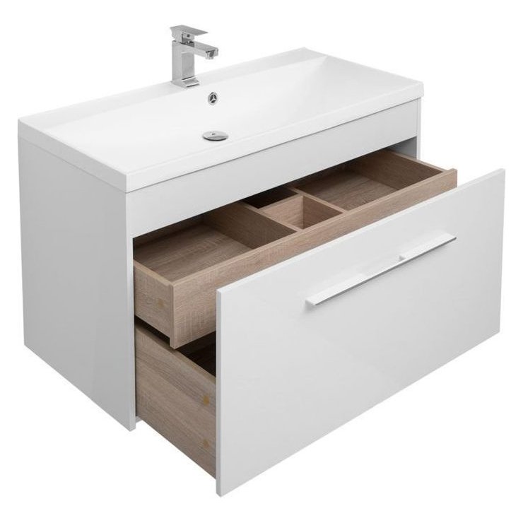 Мебель для ванной Aquanet Августа 100 белый (раковина Нота) Мебель для ванной Aquanet Августа 100 белый (раковина Нота)