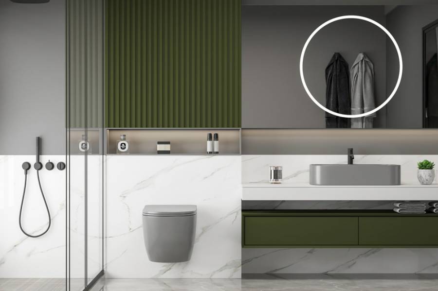 Унитаз ABBER Bequem AC1103MG подвесной серый матовый, безободковый Унитаз ABBER Bequem AC1103MG подвесной серый матовый, безободковый