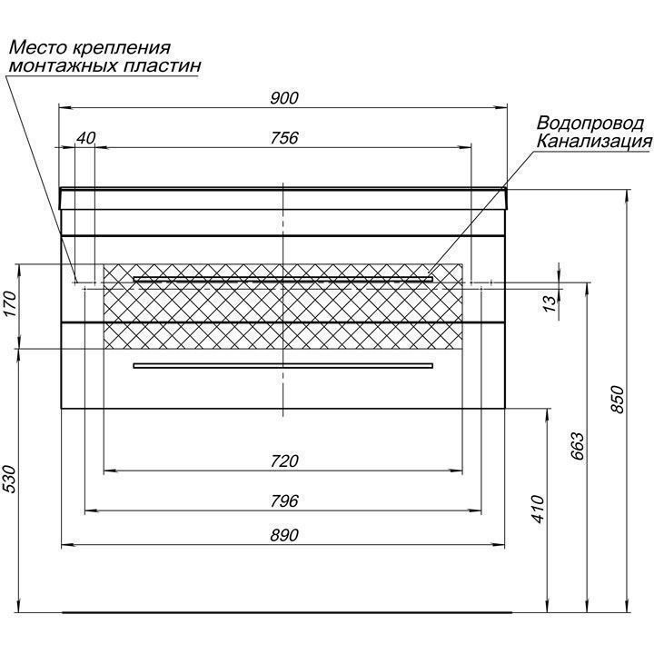 Мебель для ванной Aquanet Верона 90 New черный матовый Мебель для ванной Aquanet Верона 90 New черный матовый