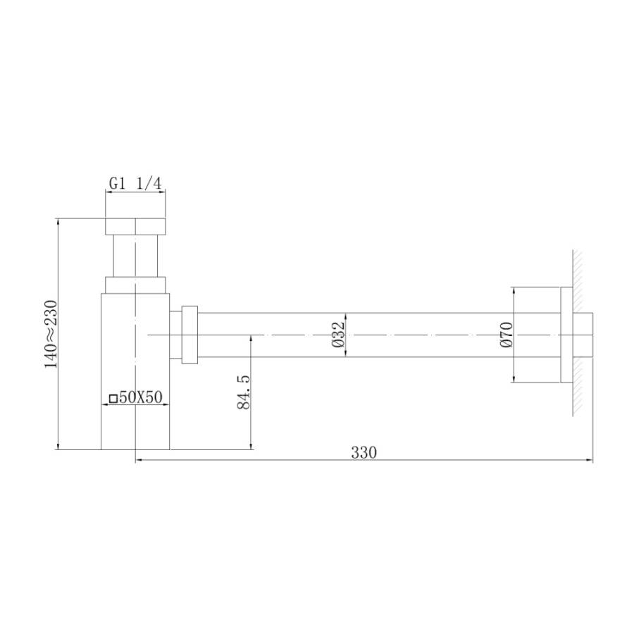 Сифон для раковины ABBER AF0031RG, розовое золото Сифон для раковины ABBER AF0031RG, розовое золото
