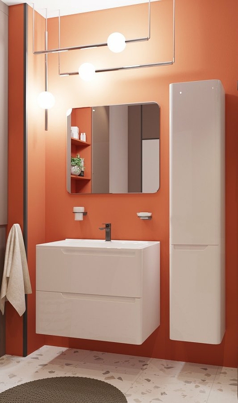 Комплект мебели Kare Luxe 800х450 подвесной 2 ящика (ШхГхВ) 798х446х607 Комплект мебели Kare Luxe 800х450 подвесной 2 ящика (ШхГхВ) 798х446х607