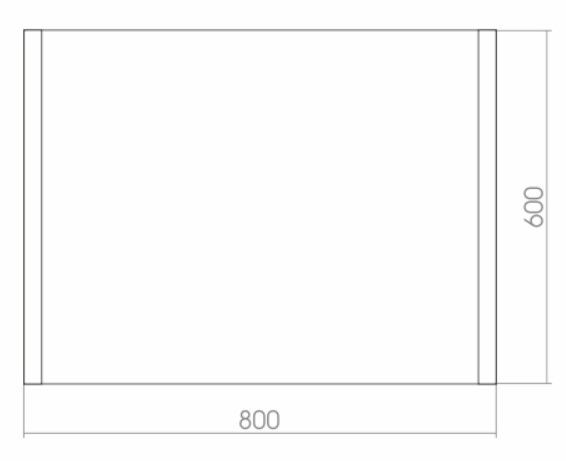 Зеркало Creto Vessel 80х60 Зеркало Creto Vessel 80х60