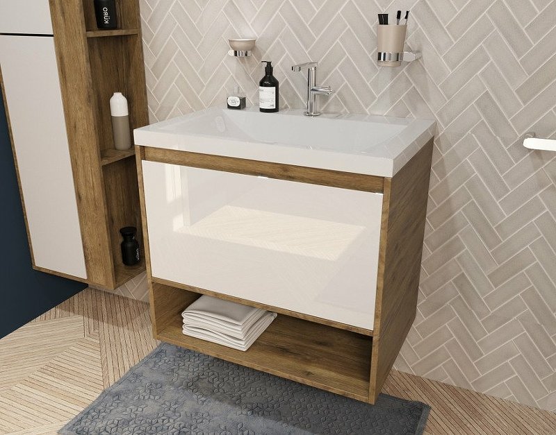 Комплект мебели Monaco Wood 600х480 подвесной 1 ящик (ШхГхВ) 598х476х607 Комплект мебели Monaco Wood 600х480 подвесной 1 ящик (ШхГхВ) 598х476х607