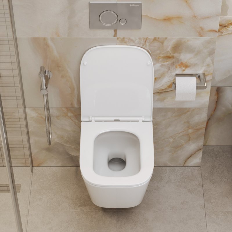 Сиденье дюропласт, soft close, металлическое крепление BB2322SC Сиденье дюропласт, soft close, металлическое крепление BB2322SC