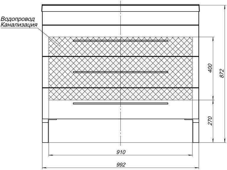 Комплект мебели для ванной Aquanet Верона NEW 100 белый (напольный 3 ящика) Комплект мебели для ванной Aquanet Верона NEW 100 белый (напольный 3 ящика)