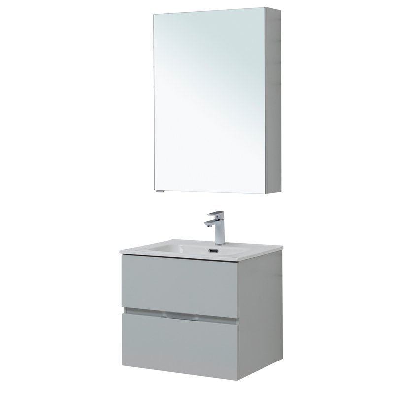 Мебель для ванной Aquanet Алвита New 60 2 ящика, серый Мебель для ванной Aquanet Алвита New 60 2 ящика, серый