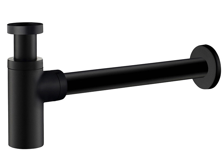 Сифон Timo 958/03L для раковины черный Сифон Timo 958/03L для раковины черный