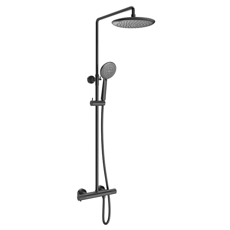 Душевая стойка Desire VSFS-1D0TGM термостатическая, вороненая сталь Душевая стойка Desire VSFS-1D0TGM термостатическая, вороненая сталь