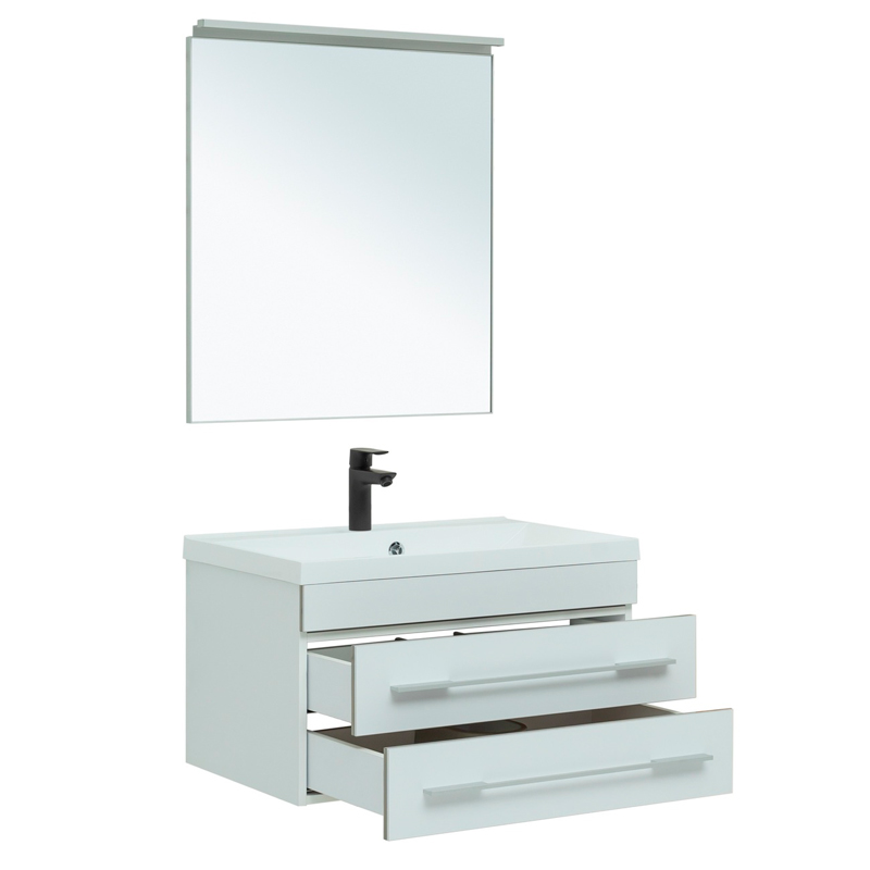 Мебель для ванной Aquanet Верона 75 белый матовый Мебель для ванной Aquanet Верона 75 белый матовый