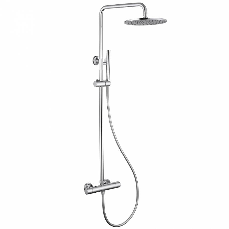 Душевая стойка ABBER Wasser Kreis AF8160 с термостатом без излива, хром Душевая стойка ABBER Wasser Kreis AF8160 с термостатом без излива, хром