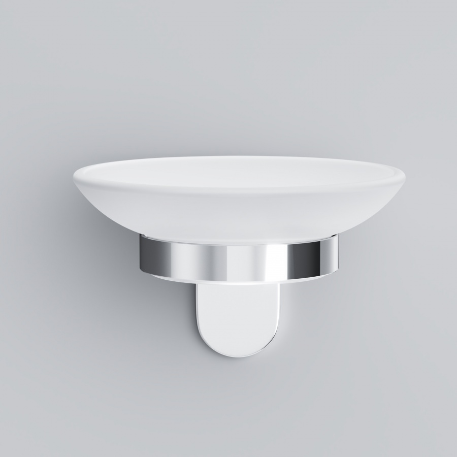 A8434200 X-Joy Стеклянная мыльница с настенным держателем A8434200 X-Joy Стеклянная мыльница с настенным держателем