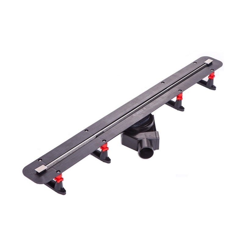 13100031 Линейный трап 450 мм CONFLUO PREMIUM SLIM LINE, ультратонкая модель с дизайн-вставкой Slim Исполнение: Матовый хром  13100031 Линейный трап 450 мм CONFLUO PREMIUM SLIM LINE, ультратонкая модель с дизайн-вставкой Slim Исполнение: Матовый хром