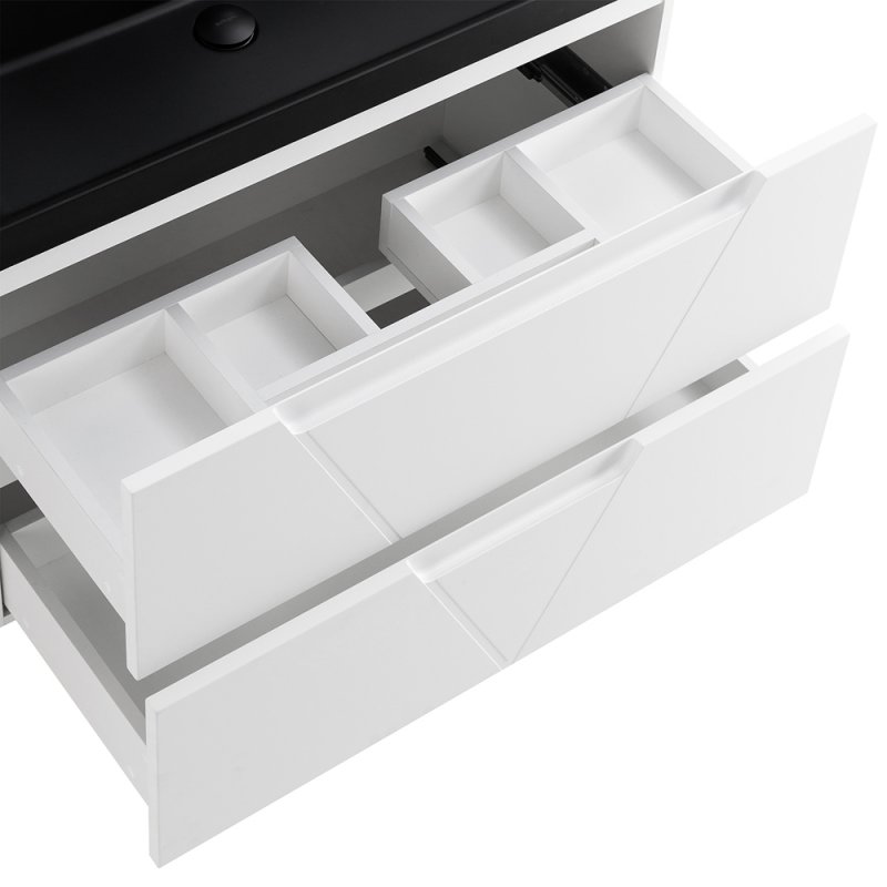 Тумба с раковиной подвесная BelBagno VITTORIA 80 Bianco Lucido, раковина белая Тумба с раковиной подвесная BelBagno VITTORIA 80 Bianco Lucido, раковина белая