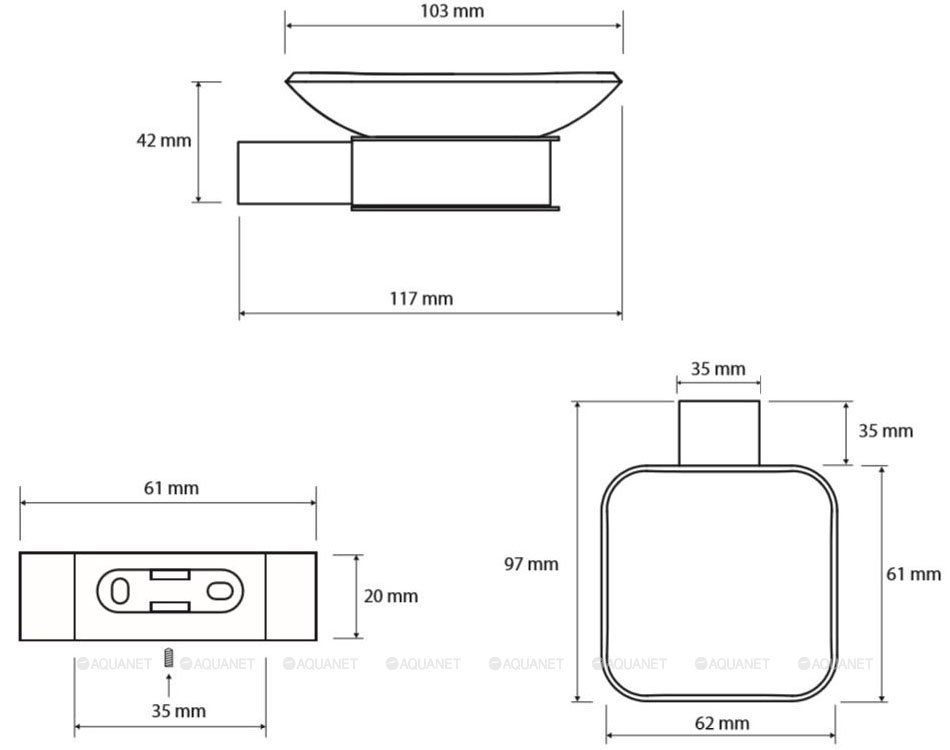 Мыльница для ванной Bemeta Via 135008022 Мыльница для ванной Bemeta Via 135008022