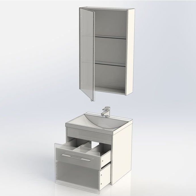 Мебель для ванной Aquanet Августа 58 белый Мебель для ванной Aquanet Августа 58 белый