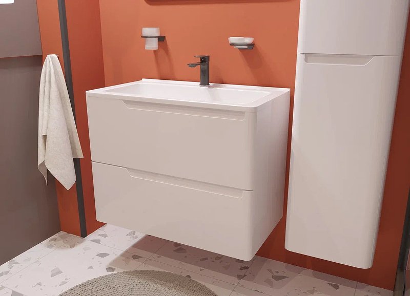 Комплект мебели Kare Luxe 800х450 подвесной 2 ящика (ШхГхВ) 798х446х607 Комплект мебели Kare Luxe 800х450 подвесной 2 ящика (ШхГхВ) 798х446х607