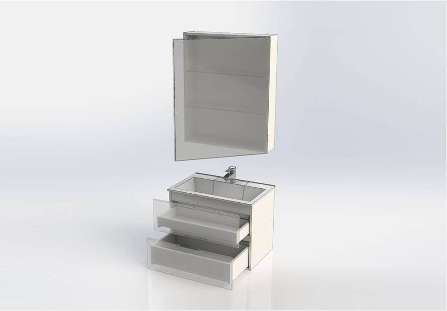 Мебель для ванной Aquanet Алвита 70 серый антрацит Мебель для ванной Aquanet Алвита 70 серый антрацит