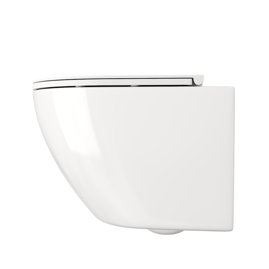 Унитаз подвесной безободковый Creto Cer C5 1005-005Cer-С5W с крышкой-сиденьем микролифт, белый Унитаз подвесной безободковый Creto Cer C5 1005-005Cer-С5W с крышкой-сиденьем микролифт, белый