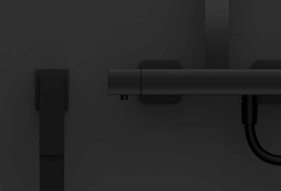 Душевая стойка Next VSFS-1N0TMB термостатическая, черный Душевая стойка Next VSFS-1N0TMB термостатическая, черный