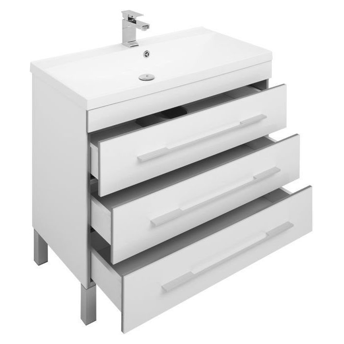 Комплект мебели для ванной Aquanet Верона NEW 90 белый (напольный 3 ящика) Комплект мебели для ванной Aquanet Верона NEW 90 белый (напольный 3 ящика)
