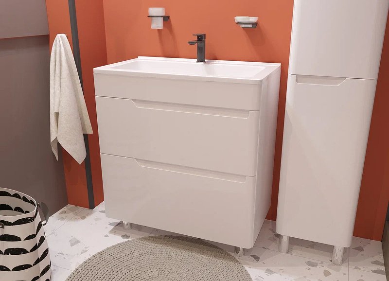 Комплект мебели Kare Luxe 800х450 напольный 2 ящика (ШхГхВ) 798х446х860 Комплект мебели Kare Luxe 800х450 напольный 2 ящика (ШхГхВ) 798х446х860