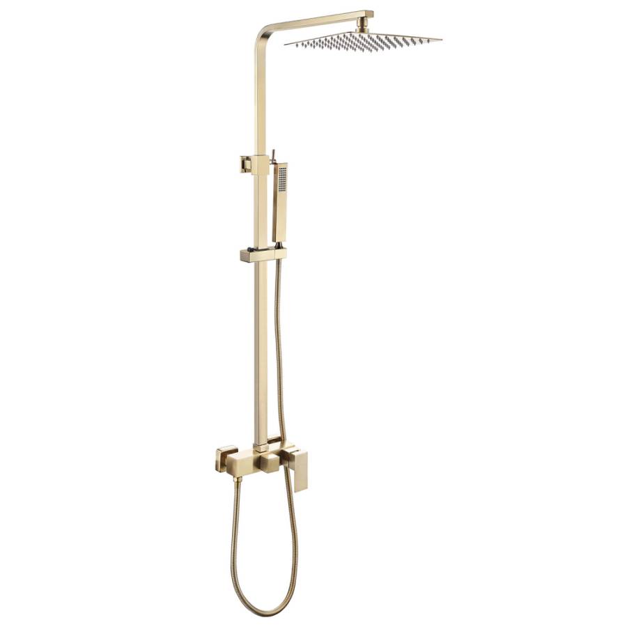 Душевая стойка ABBER Daheim AF8220G без излива, золото матовое Душевая стойка ABBER Daheim AF8220G без излива, золото матовое