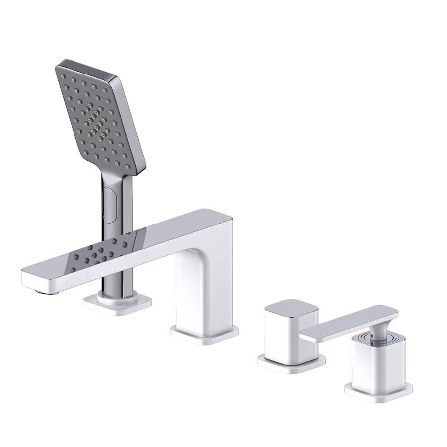 Смеситель Timo Torne 4330/00-16Y на борт ванны, белый Смеситель Timo Torne 4330/00-16Y на борт ванны, белый