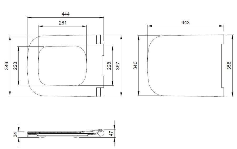 Крышка-сиденье для унитаза Allen Brau Infinity 4.21014.AN антрацит Крышка-сиденье для унитаза Allen Brau Infinity 4.21014.AN антрацит