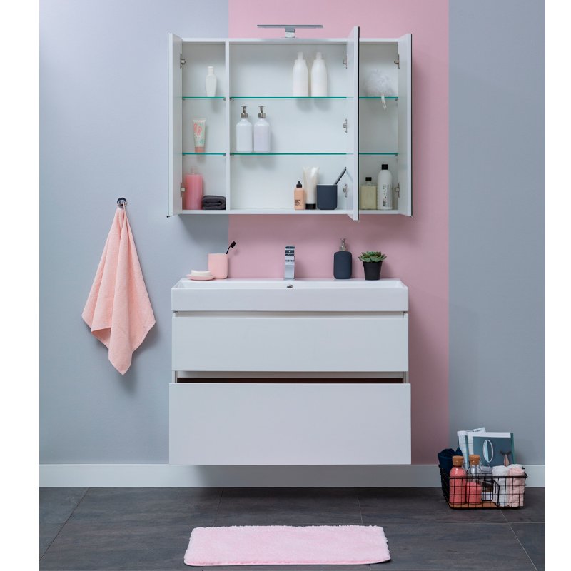 Мебель для ванной Aquanet Бруклин 100 белый Мебель для ванной Aquanet Бруклин 100 белый