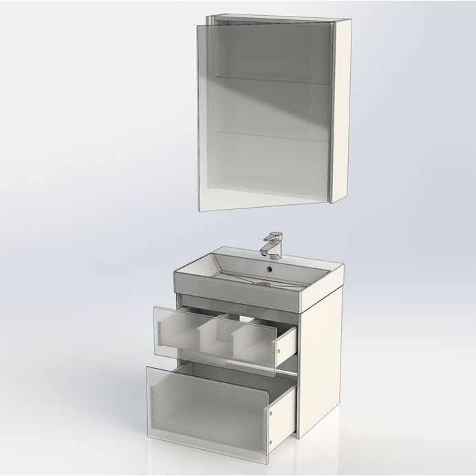 Мебель для ванной Aquanet Бруклин 60 белый Мебель для ванной Aquanet Бруклин 60 белый