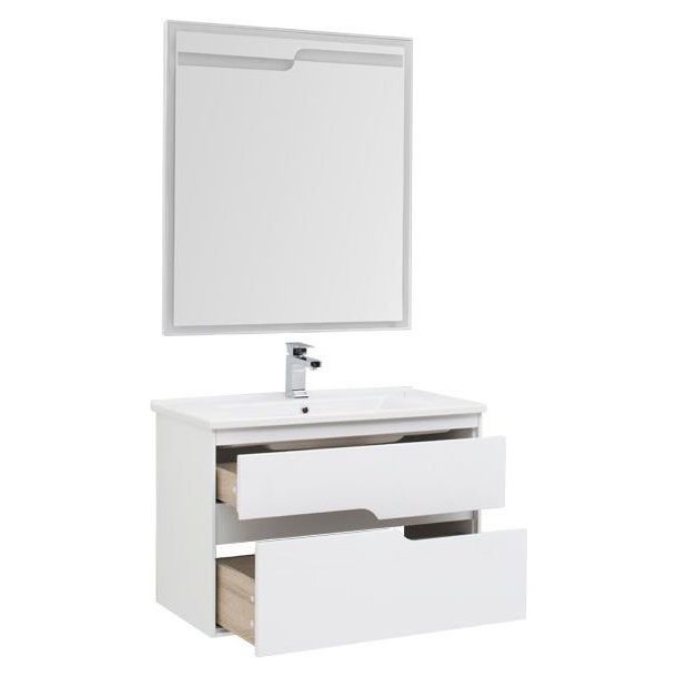 Мебель для ванной Aquanet Модена 85 белый Мебель для ванной Aquanet Модена 85 белый