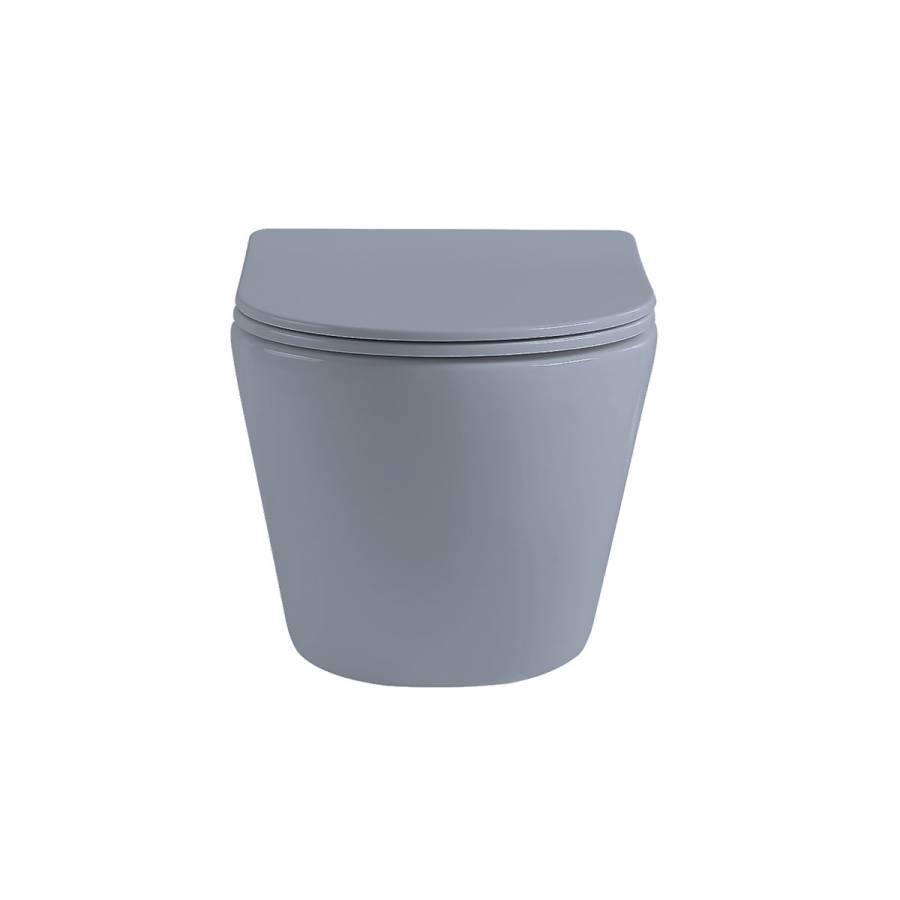 Унитаз подвесной Globo VT1-14SMO безободковый, цвет океан мат., ультратонкое сиденье soft-close Унитаз подвесной Globo VT1-14SMO безободковый, цвет океан мат., ультратонкое сиденье soft-close