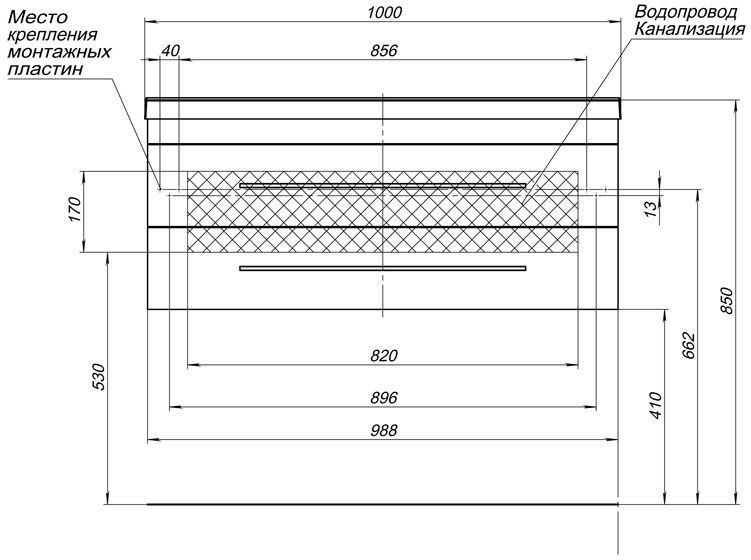 Комплект мебели для ванной Aquanet Нота NEW 100 белый (камерино) Комплект мебели для ванной Aquanet Нота NEW 100 белый (камерино)